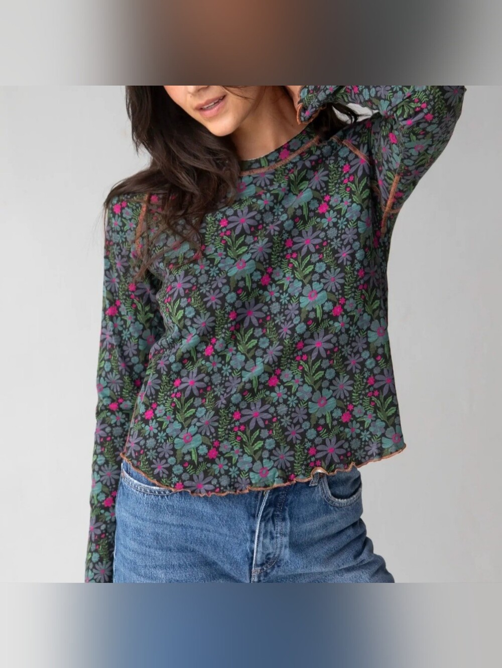 Natural Life Cotton Super Soft Long Sleeve Top - Picture 1 of 6